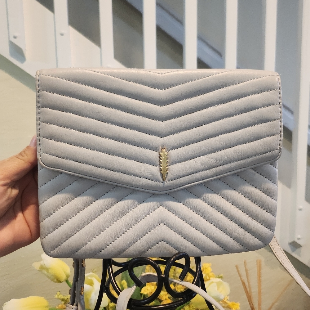 Thacker Jenna Quilted Leather Crossbody Bag